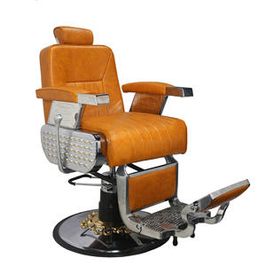 Chaise de barbier rétro à l'huile Salon de coiffure pour hommes Chaise de <span class=keywords><strong>coiffeur</strong></span> Salon de coiffure peut être soulevé et abaissé pour s'allonger chaise - Product Image 4