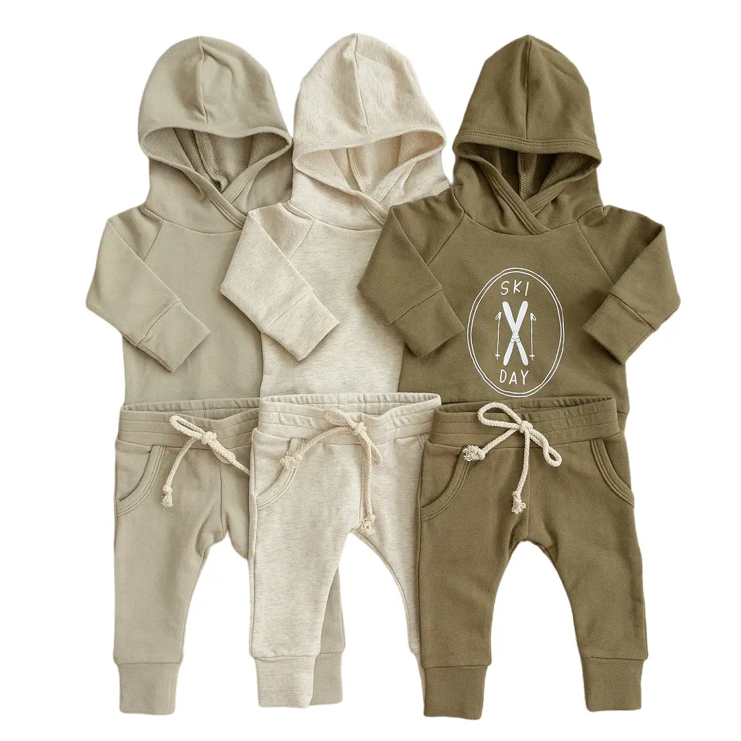 Newborn Baby Clothes Fall Hoodie Baby Boy Outfit Sets Long Sleeve Baby Clothing Sets