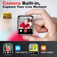 Mini lecteur MP3 audio vidéo avec caméra USB, écran tactile numérique, écouteurs