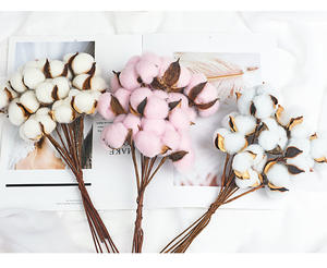 AYOYOChristmas Cadeau Bouquet De Noël Coton Fleurs Séchées Décoration De <span class=keywords><strong>La</strong></span> Maison Entourant Décoration - Product Image 2