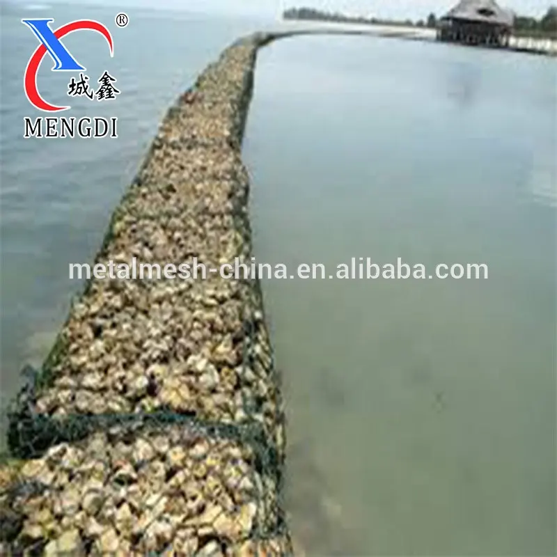 Malla de gabion para piedra, 2x1x1m HDG 2,7mm, China