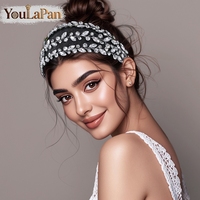 YouLaPan – bandeau de mariée luxueux en strass, fait à la main, exquis, accessoires pour cheveux pour femmes, pour banquet, fête de danse, YXA262