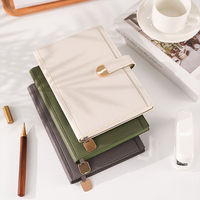 Journal en cuir élégant avec porte-stylo-Carnet à couverture rigide avec logo imprimé personnalisé-Agenda professionnel avec poche