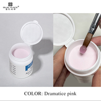 Poudre Acrylique Rose Nude 15g, Marque Blanche, Poudre Polymère Couvrante Cristal Transparent pour Ongles, Fabrication Personnalisée OEM