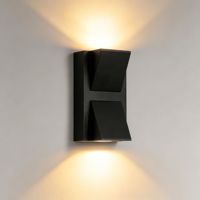 Lampe murale LED extérieure étanche en forme de cylindre, coque en aluminium durable, éclairage pour jardin, villa, balcon, cour