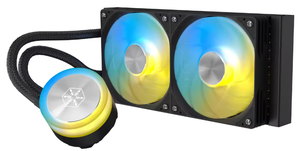 Ventilador de Difusión de Agua SilverStone Frost Knight 240/360 ARGB, Ventilador de Bajo Ruido y Alta Eficiencia ARGB Blanco/Negro - Product Image 4