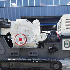 Station de concassage de pierres sur chenilles haute efficacité, concasseur mobile à percussion monté sur rail pour l'extraction minière, en vente - Product Image 2