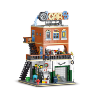 Série XMORK City, 1637 pièces, 2 en 1, atelier de réparation automobile, blocs de construction en plastique ABS, briques d'architecture DIY, jouets éducatifs, à partir de 14 ans