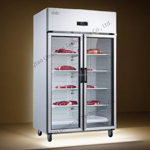 Réfrigérateur de présentation pour restaurant 950L, réfrigérateur à boissons à deux portes, refroidisseur vertical, refroidisseur de boissons, réfrigérateur commercial en verre - Product Image 4