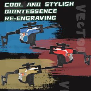 Pistolet à balles molles à Air en mousse vecteur Eva jouets garçon cadeaux jeu de tir pistolet à balle molle électrique jouet sécurité en plein air tir pistolets jouets - Product Image 4