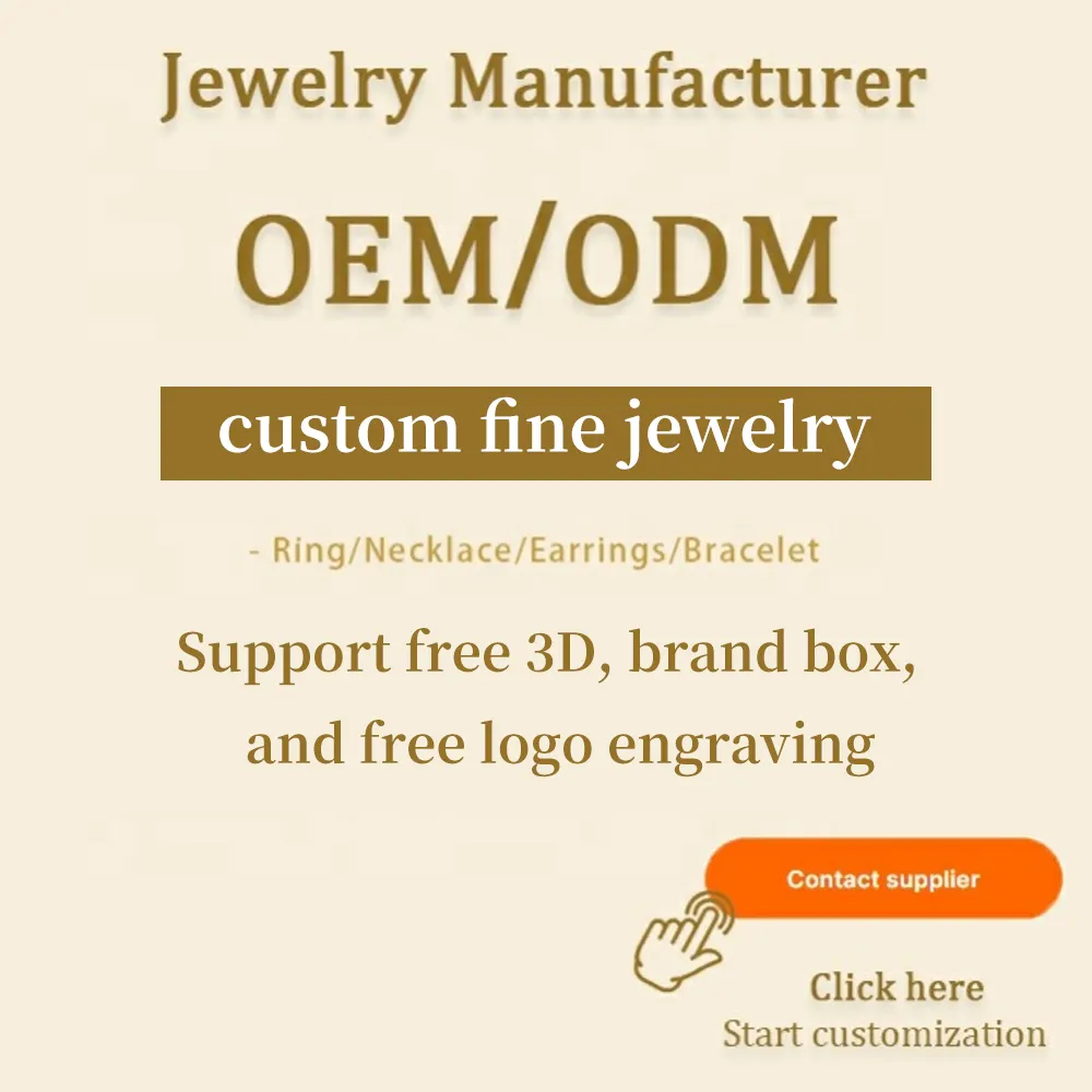 OEM ODM Fine Jewelry Manufacturer 14k 18K Customize Necklace Earrings 925 Silver Gold Plated Provide Custom Made Jewelry