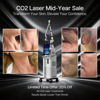 Appareil de raffermissement cutané et anti-âge au laser fractionné CO2, système de sécurité de classe 37, certifié CE médical, tube RF 10600 nm 70 W
