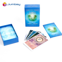 Jeu de cartes de tarot personnalisé avec logo imprimé en couleur, cartes originales, emballage varié, mots explicatifs, jeu de cartes portables en papier