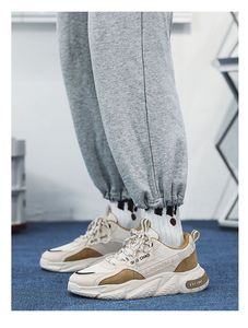 Zapatos Deportivos de Encaje para Hombre, Primavera Verano, Malla Transpirable, Ligeros, Plataforma Deportiva, Moda, Estilo Casual para Caminar - Product Image 3