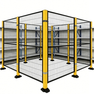 Recinzione di Sicurezza per Macchine CNC Certificata CE |   Barriera Robotica in Acciaio Zincato Verniciato a Polvere con Rete Metallica per Officine e Fabbriche - Product Image 1