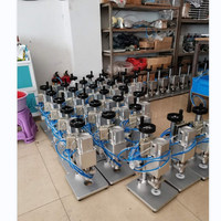 Machine de capsulage semi-automatique de haute qualité pour flacons en verre, flacons, pots, avec couvercle à rabat en aluminium