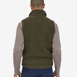 Gilet Sherpa <span class=keywords><strong>Homme</strong></span> Personnalisé de Haute Qualité OEM, <span class=keywords><strong>Sans</strong></span> Manches, Fermeture Éclair, Veste Sherpa en <span class=keywords><strong>Polaire</strong></span> pour l'Hiver, Vêtement Extérieur Respirant et Coupe-Vent - Product Image 3