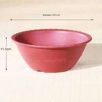 Pots à fleurs en résine imitant la céramique d'argile violette pour plantes succulentes, bougainvilliers, contrôle des racines, design épuré, usage en jardin