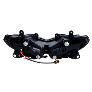 ไฟหน้ามอเตอร์ไซค์ Yongjin ความสว่างสูง สีดำ แบบ LED พร้อมไฟสูง/ต่ำ สำหรับ Kawasaki Ninja 400 - Product Image 6