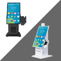Kiosque de paiement de bureau 21,5/27 pouces, écran tactile capacitif 10 points, support SDK, Android/Windows 7/8/10 en option
