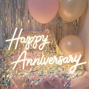 Letrero LED de Neón Romántico con la Frase "Love Always", Letra Personalizada, Luz Nocturna Luminosa de Neón para Bodas, Fiestas, Pedidas de Mano, Eventos, Decoración de Pared - Product Image 3