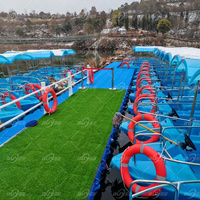 Bateau électrique classique en plastique pour divertissement aquatique, alimenté par batterie, 5 places, en PE