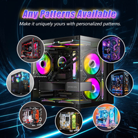 Boîtier PC blanc personnalisé en usine, châssis M-ATX, cabinet pour processeur de jeu, USB3.0, boîtiers et tours d'ordinateur de jeu avec ventilateurs RGB, refroidissement par eau