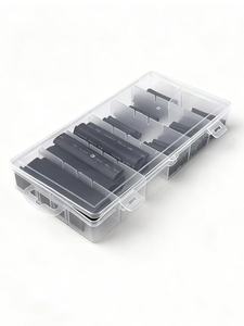 150 pièces <span class=keywords><strong>de</strong></span> tubes thermorétractables en PTFE et <span class=keywords><strong>PVC</strong></span>, embouts en plastique, manchons isolants électriques pour la protection des fils et câbles - Product Image 4