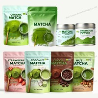 Poudre de matcha aromatisée sur mesure, poudre de matcha finement mélangée pour les mélanges nutritionnels et la fabrication de collations