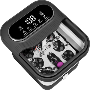 Masajeador de baño de pies plegable portátil de pantalla grande LCD para rueda de masaje de Tai <span class=keywords><strong>Chi</strong></span> extraíble - Product Image 1