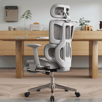 Chaise de bureau ergonomique avec repose-pieds, design confortable et fonctionnel pour une utilisation au bureau, avec accoudoirs 4D, chaise de jeu
