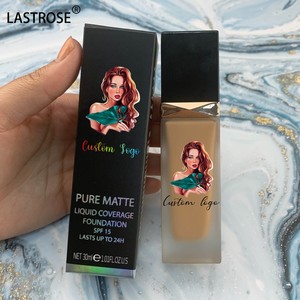 Base de maquillaje de larga duración vegana líquida con etiqueta privada hidratante cobertura completa impermeable mate - Product Image 1
