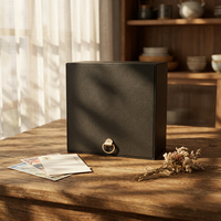 Boîte cadeau magnétique de luxe en carton ondulé écologique, style tiroir, avec plateau coulissant, finition mate, pour l'emballage de montres et de bijoux