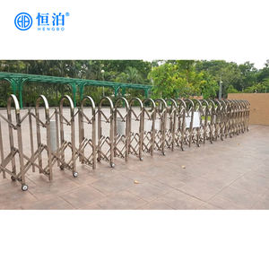 Clôture de Sécurité Rétractable Pliable en Acier Inoxydable HengBo Industrial Gym avec Design Écologique Durable Porte à Manivelle - Product Image 6