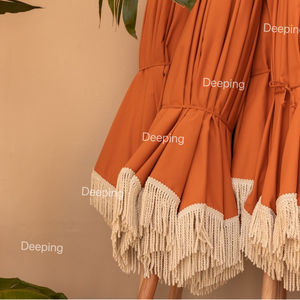 Глеппинг оптом Балийский большой зонт Terrasse балкона с кисточками морской Зонт маркер с бахромой пляжный зонт - Product Image 3