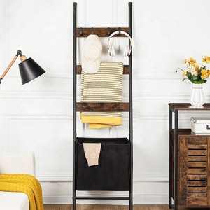 NZMAN - Toallero <span class=keywords><strong>de</strong></span> Acero Inoxidable <span class=keywords><strong>de</strong></span> 4 Niveles con Acabado Cromado, Ajustable, con Ganchos para Toallas, para Baño, Sala <span class=keywords><strong>de</strong></span> Estar, Dormitorio - Estilo Rústico - Product Image 4