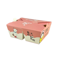 Boîtes en papier pour poulet frit imprimées sur mesure, boîtes à emporter en kraft de qualité alimentaire pour l'emballage des restaurants de restauration rapide