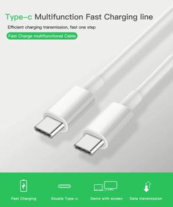 1M 20W PD สายชาร์จเร็วชนิด C ถึง Type C สายชาร์จเร็วสายถ่ายโอนข้อมูลโทรศัพท์มือถือข้อมูล - Product Image 3