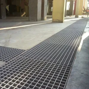 Construction Used Carbon Steel Grates Stainless Steel Strip Floor Drain Grating Steel Material Mesh Grating Floor
