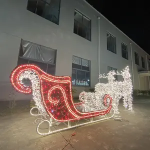 2024 Nieuwe Producten Outdoor Grote Levensgrote Led 3d Verlichte Dierendecoratie Kerst Rendier Motief Verlichting Fabrikant