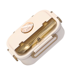 FANHE Stainless Steel Insulated Lunch <b>Box</b> Rectangle Compartmentalized Bento <b>Box</b> Portable For Students And Office Workers - Product Image 1