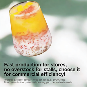 ผงเครื่องดื่มสำเร็จรูป รสแมงโก้ ส้มโอ <span class=keywords><strong>สาคู</strong></span> สมูทตี้มิกซ์ สำหรับร้านชานม  เครื่องดื่มสาคูเนื้อนุ่มสำเร็จรูป - Product Image 4