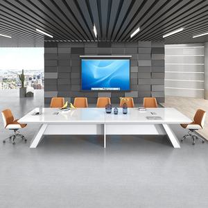 Modern Wood Panel Meeting Conference Table 20 Person Size Modern Furniture for Conference <strong>Room</strong> - Product Image 3