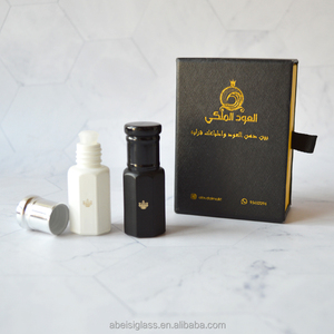 Oudh-botella de vidrio de aceite de madera de Agarwood personalizada, 3ml, Logo negro, Attar, para Arabia Suiza - Product Image 2