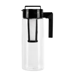 Hot Sell Cold Brew Coffee Maker With Handle and Infuser Tea Glass Pot Drip Kettle Pot for Coffee