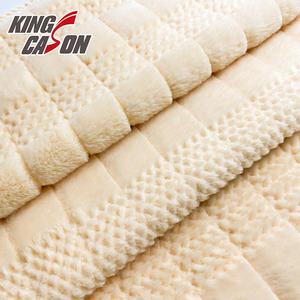 <span class=keywords><strong>Tela</strong></span> de lana Kingcason Jacquard de piel de conejo, <span class=keywords><strong>pelo</strong></span> <span class=keywords><strong>largo</strong></span> cálido, cepillo de un lado, <span class=keywords><strong>tela</strong></span> de punto, <span class=keywords><strong>precio</strong></span> barato, felpa para juguetes, prendas - Product Image 1