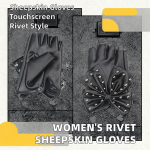 Gants en PU pour femmes, mignons, compatibles écran tactile, chauds, doublure microfibre, longueur poignet, pour équitation, cyclisme, activités de plein air, voyage, cadeau, usage quotidien - Product Image 2