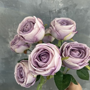 Flores Artificiales de Alta Calidad, 7 Cabezas, Rosas Austin, Rosa Grande, Tacto Real, para Decoración de Bodas y Eventos - Product Image 3