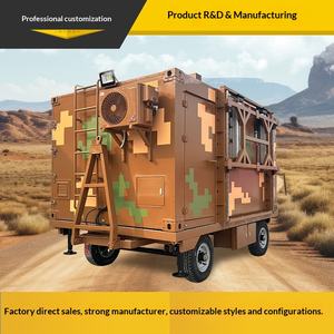 Module de salle de contrôle mobile pour conteneurs, avec levage de grandes plaques en FRP et aluminium - Product Image 2