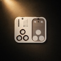 Protection d'objectif d'appareil photo monobloc 9H HD Cicada Wing pour iPhone 17 Pro Max, film anti-rayures AR+AF à 95% de transmission